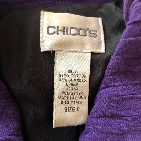 Chico’s jacket size 0= S/4 - Picture 6 of 7